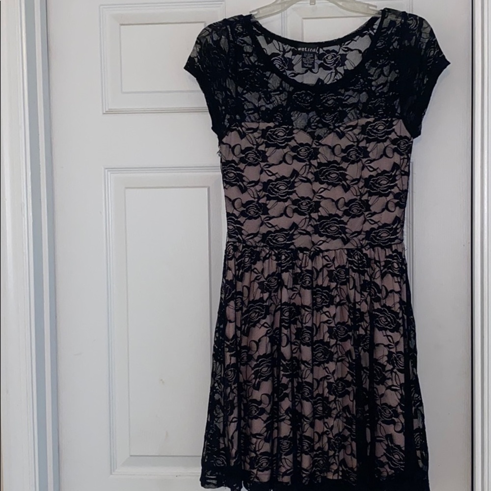 Black mini dress